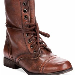 Steve Madden brown leather Troopa boots